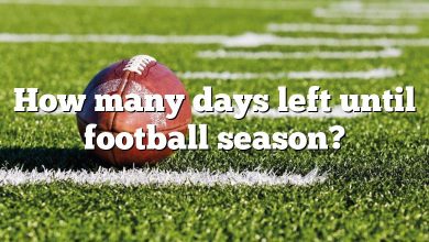 How many days left until football season?