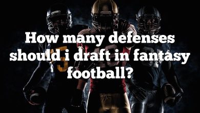 How many defenses should i draft in fantasy football?