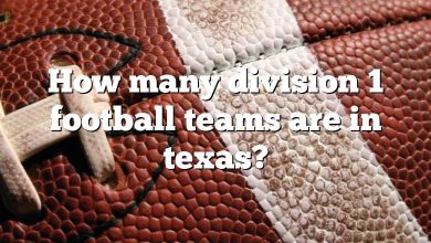 How many division 1 football teams are in texas?