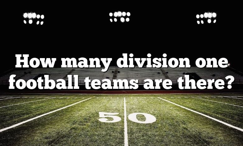 How many division one football teams are there?