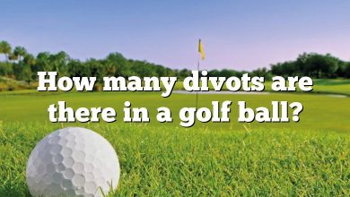 How many divots are there in a golf ball?