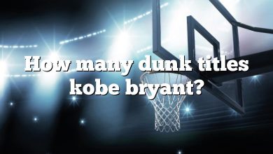 How many dunk titles kobe bryant?