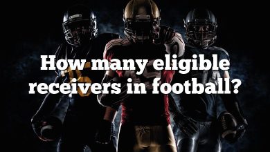 How many eligible receivers in football?