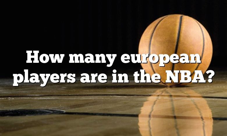 How many european players are in the NBA?