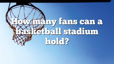 How many fans can a basketball stadium hold?