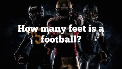 How many feet is a football?