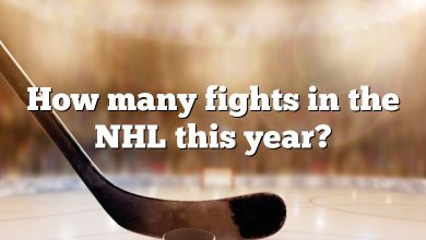 How many fights in the NHL this year?