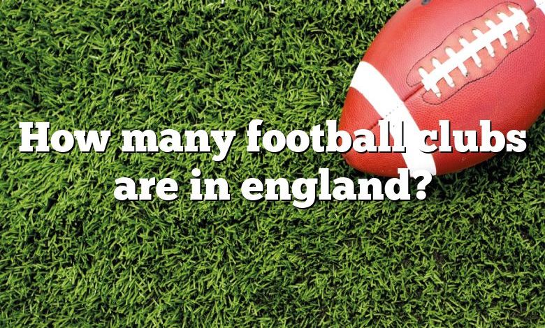 How many football clubs are in england?