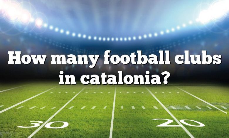 How many football clubs in catalonia?