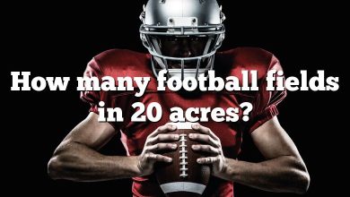 How many football fields in 20 acres?