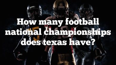 How many football national championships does texas have?