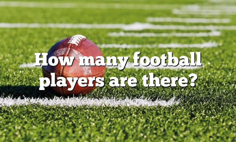 How many football players are there?