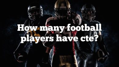 How many football players have cte?
