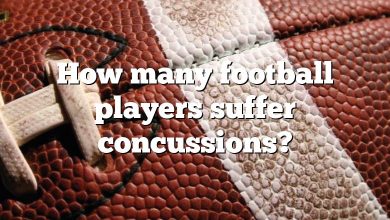 How many football players suffer concussions?