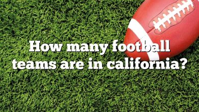 How many football teams are in california?