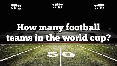How many football teams in the world cup?