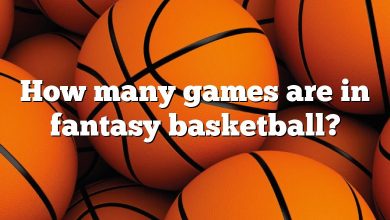 How many games are in fantasy basketball?
