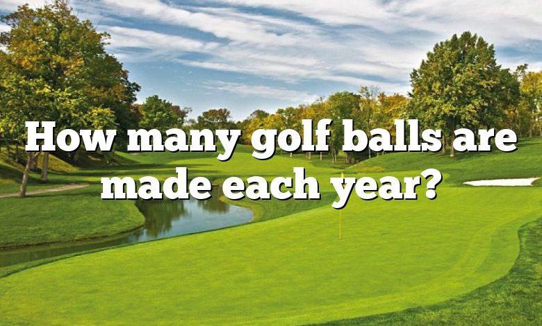 How many golf balls are made each year?