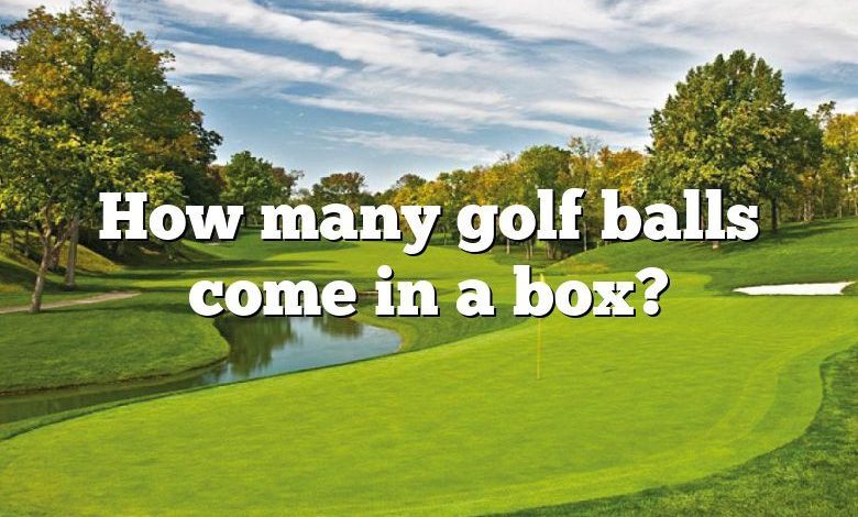 How many golf balls come in a box?