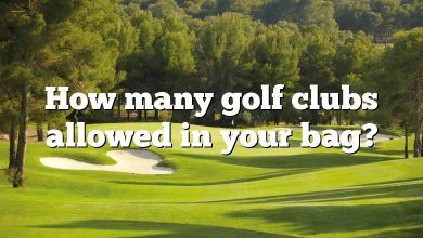 How many golf clubs allowed in your bag?