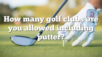 How many golf clubs are you allowed including putter?