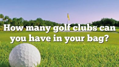 How many golf clubs can you have in your bag?