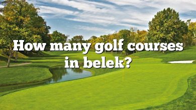 How many golf courses in belek?