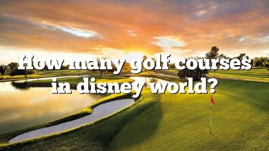 How many golf courses in disney world?