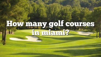 How many golf courses in miami?