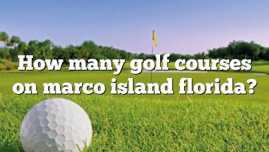 How many golf courses on marco island florida?