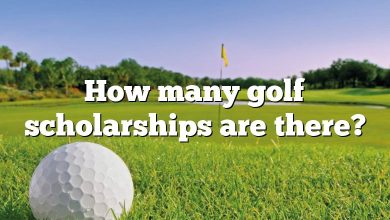 How many golf scholarships are there?