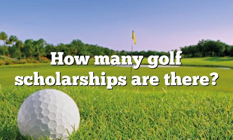 How many golf scholarships are there?