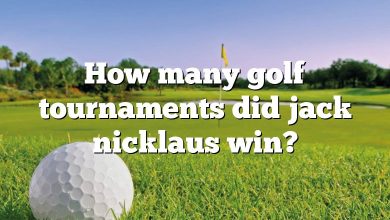 How many golf tournaments did jack nicklaus win?