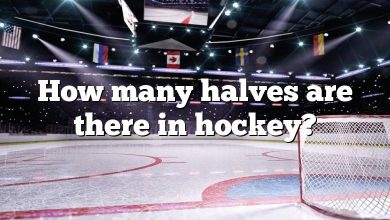 How many halves are there in hockey?