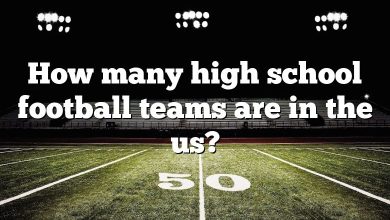 How many high school football teams are in the us?