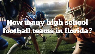 How many high school football teams in florida?