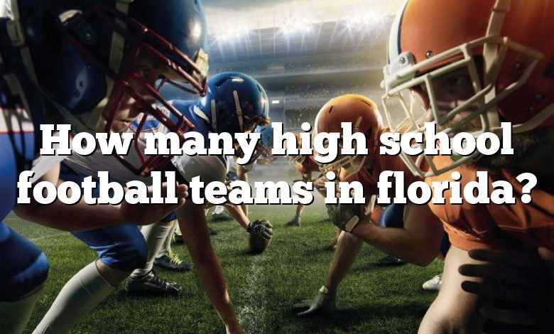 How many high school football teams in florida?