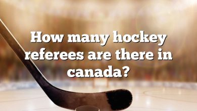 How many hockey referees are there in canada?