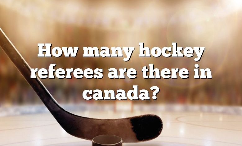 How many hockey referees are there in canada?