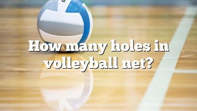 How many holes in volleyball net?