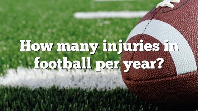 How many injuries in football per year?