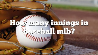 How many innings in baseball mlb?