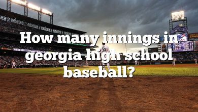 How many innings in georgia high school baseball?