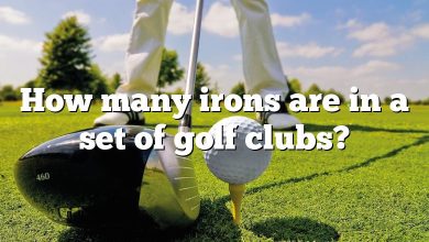 How many irons are in a set of golf clubs?