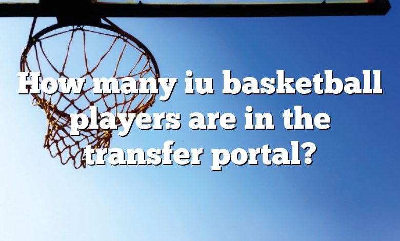 How many iu basketball players are in the transfer portal?