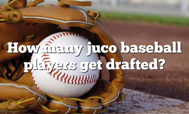 How many juco baseball players get drafted?