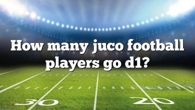 How many juco football players go d1?