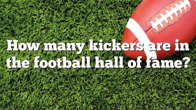 How many kickers are in the football hall of fame?
