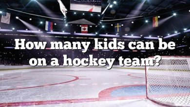 How many kids can be on a hockey team?