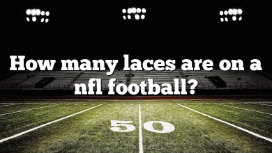 How many laces are on a nfl football?